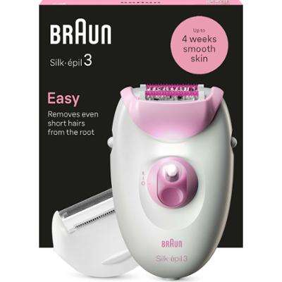 Braun Silk-épil 3 Corded Epilator For Hair Removal Weeks Of Smooth Ski