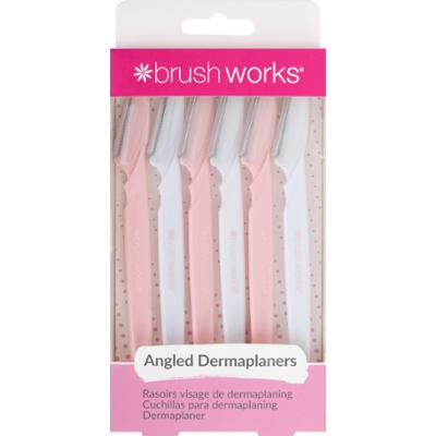 Brushworks Angled Dermaplaners (Pack of 6) - dermaplanery