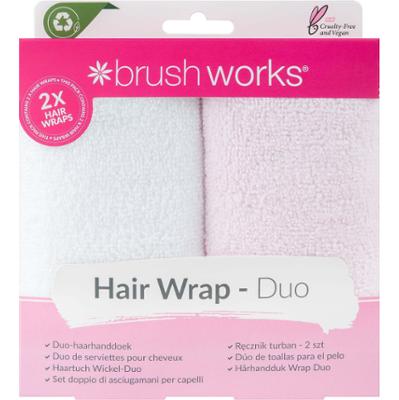 Brushworks Hair Wrap Duo - zestaw ręczników do włosów