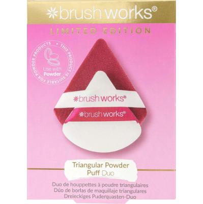 Brushworks Limited Edition Triangular Powder Puff Duo