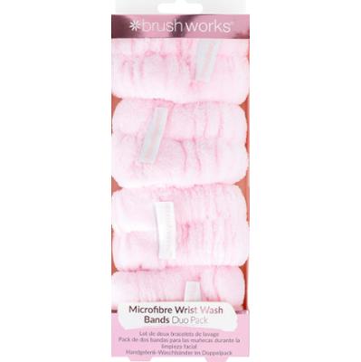 Brushworks Microfibre Wrist Wash Bands 2 pairs