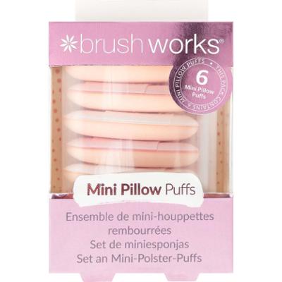 Brushworks Mini Pillow Puffs 6-pack