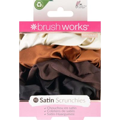 Brushworks Satin Scrunchies