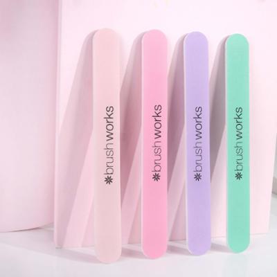 Brushworks Pastel Coloured Nail Files 4-Pack - zestaw pilników do pazn