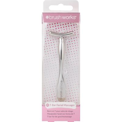 Brushworks Zinc T-Bar Facial Massager - masażer