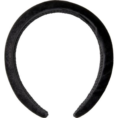 By Lyko Big Velvet Padded Diadem Black
