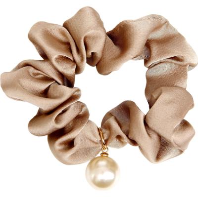 By Lyko Satin Scrunchie with Pearl Brown