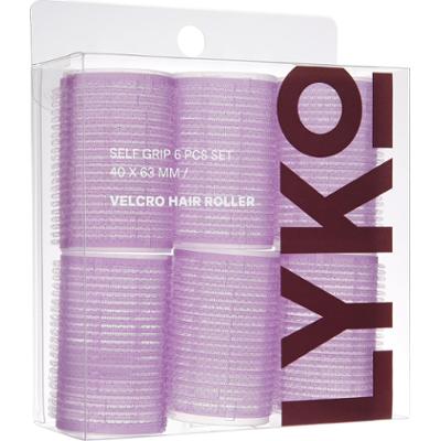 By Lyko Self Grip Hair Roller Purple 6 pcs - zestaw wałków do włosów 4