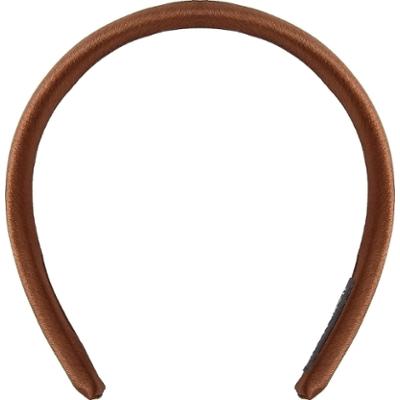 By Lyko Thin Satin Padded Diadem Brown