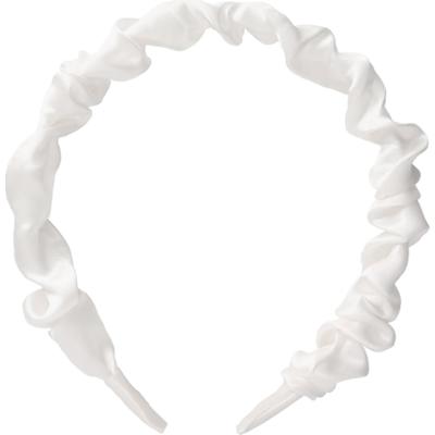 By Lyko Wrinkled Diadem White Satin