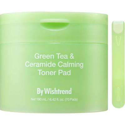 By Wishtrend Green Tea & Ceramide Calming Toner Pad 190 ml
