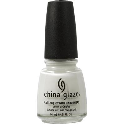 China Glaze Nail Lacquer with Hardeners 023 White On White