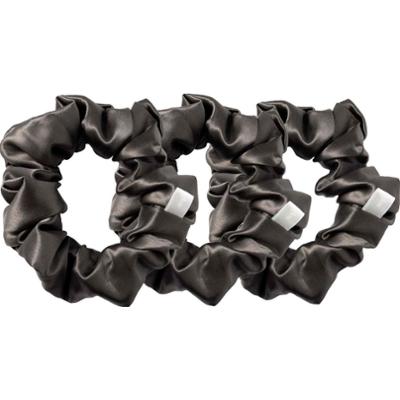 Cloud & Glow   Silk Scrunchies 4 cm  Charcoal