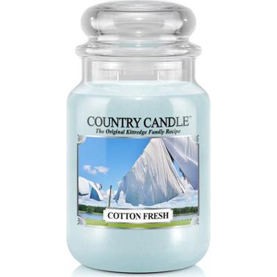 Country Candle Cotton Fresh Scented Candle Cotton Fresh 680 g - świeca