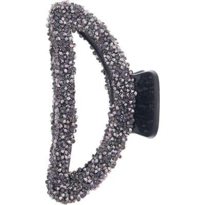 Dazzling Hair Clip Glitter 9 cm Black