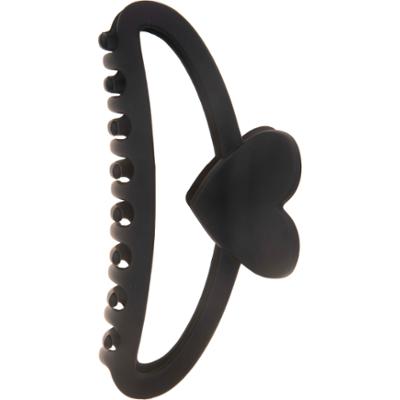 Dazzling Hair Clip Heart 13 cm Black