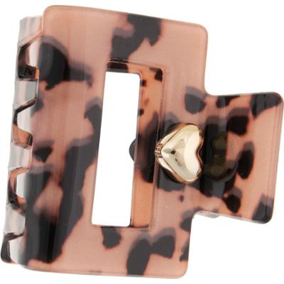 Dazzling Hair Clip Mini 5 cm Beige/Brown