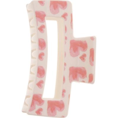 Dazzling Hair Clip Valentine White