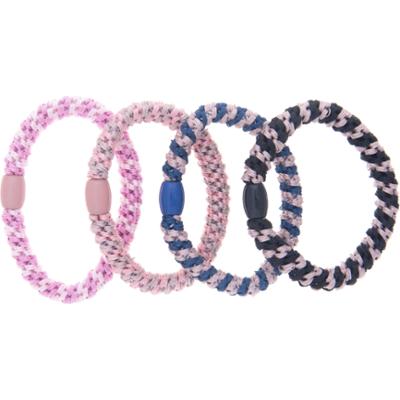 Dazzling Hair Ties 4-Pack Woven Multi Colored