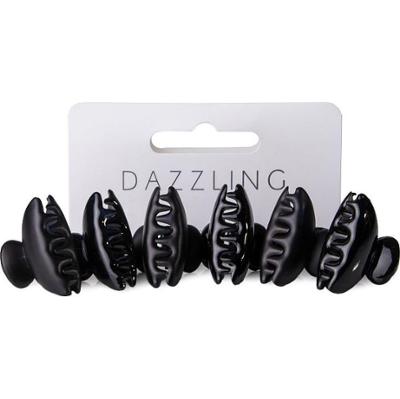 Dazzling Hår 6-pack clips med klämmor