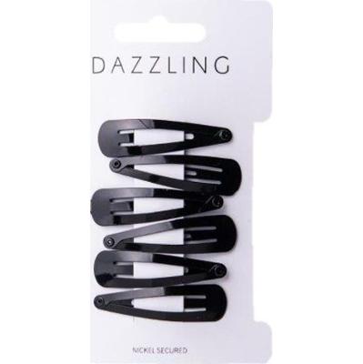 Dazzling Hår 6-pack svarta hårspännen
