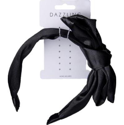 Dazzling Hår Diadem Svart Rosett