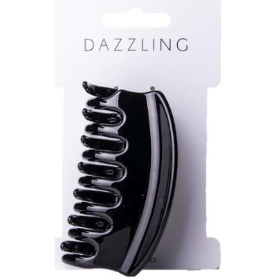 Dazzling Hår Blank hårklämma svart - stor