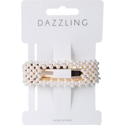 Dazzling Hår Pärlor hårklämma Rak