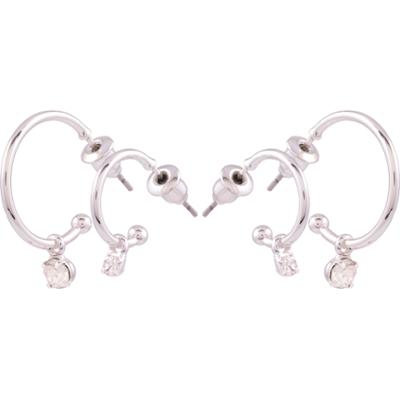 Dazzling J11 2-Pack Hoops Silver