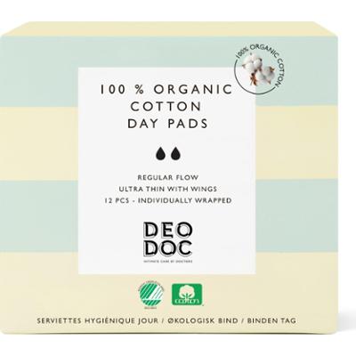 DeoDoc 105 % Organic Cotton Day pads 12 szt.