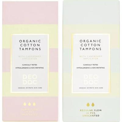 DeoDoc Organic Cotton Tampons Super & Regular