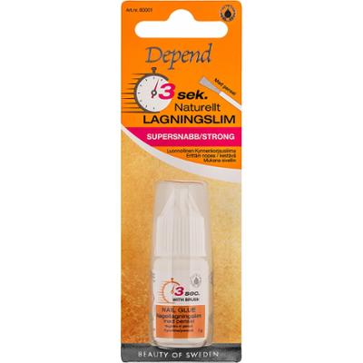 Depend 3 Sec. Natural Nail Glue With Brush