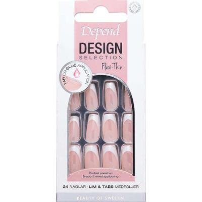 Depend Design Selection French White Chrome Short Coffin nord