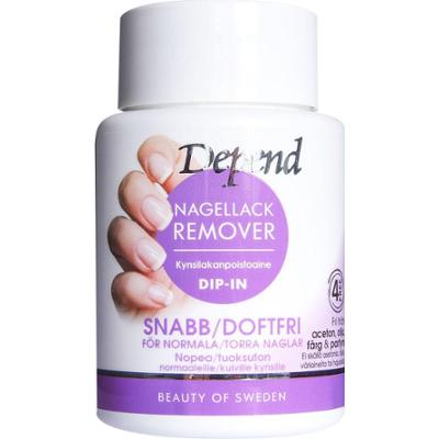 Depend Nagellackremover Snabb/Doftfri Dip-In 75 ml