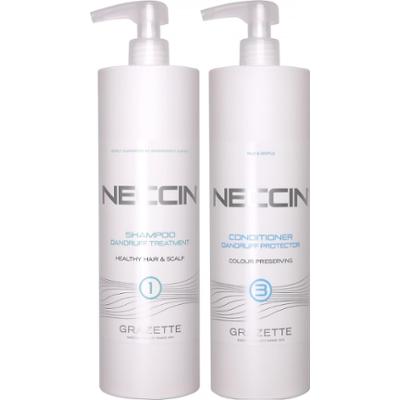 Neccin No.1 Anti-Dandruff Shampoo 1000 ml & No.3 Dandruff Protector Co