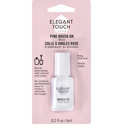 Elegant Touch Pink Brush On Nail Glue