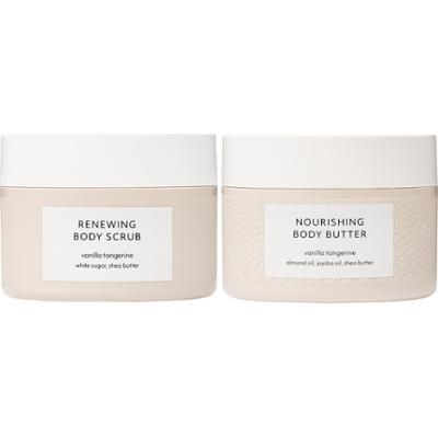 Estelle & Thild Vanilla Tangerine Renewing Body Scrub 200 ml & Nourish