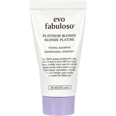 Evo Fabuloso Fabuloso Platinum Blonde mini shampoo 30 ml - Srebrny sza
