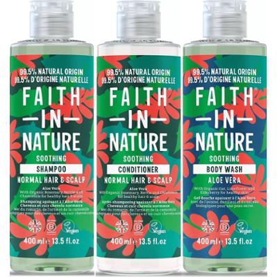Faith In Nature Bundle Aloe Vera Shampoo 400 ml & Conditioner 400 ml &
