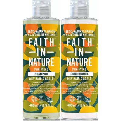 Faith In Nature Bundle Grapefruit & Orange Shampoo 400 ml & Conditione