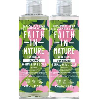 Faith In Nature Bundle Wild Rose Shampoo 400 ml & Conditioner 400 ml