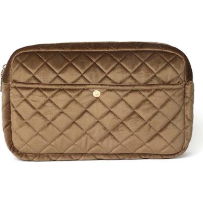 Fan Palm Hazelnut Large Beauty Bag Large