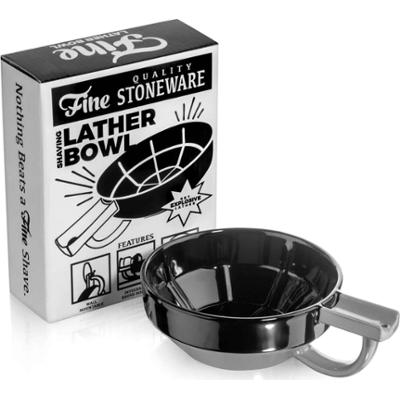 Fine Accoutrements Porcelain Shaving Bowl  Black/Grey