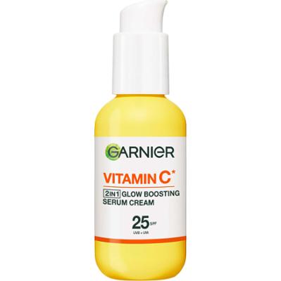 Garnier   Vitamin C* 2In1 Glow Boosting Serum Cream SPF25 For Dull Ski