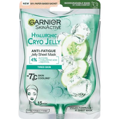 Garnier SkinActive   Hyaluronic Cryo Jelly Face Sheet Mask for Tired S