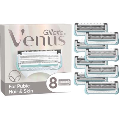 Gillette Venus For Pubic Hair and Skin 8 Razor Blade Refills