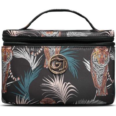 Gillian Jones Beautybox Black Tiger And Palm Print