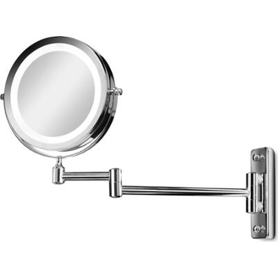 Gillian Jones Double-sided Wall Mirror with LED light Silver