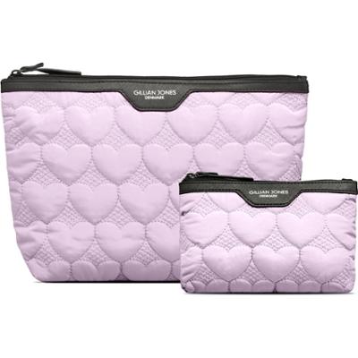 Gillian Jones Urban Travel 2-piece set - Purple hearts