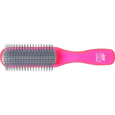 Kent Brushes Airhedz Glo Half Round Detangling Brush Strawberry